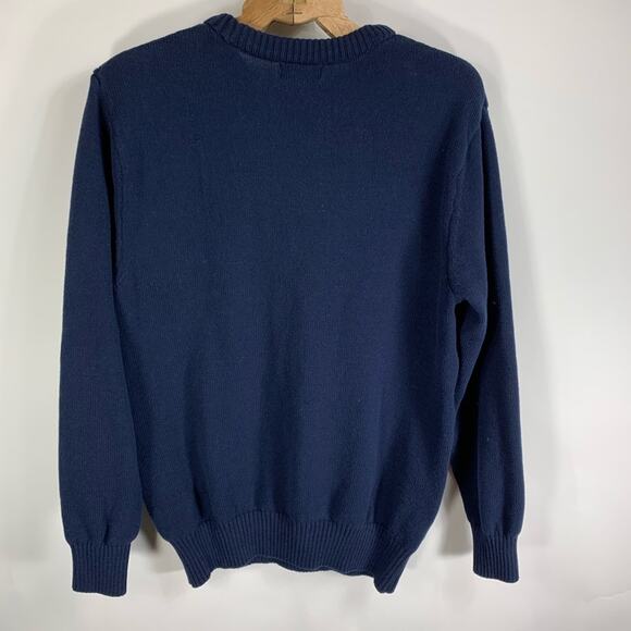 Dockers Blue Green Snowflake Sweater Medium - Picture 6 of 8